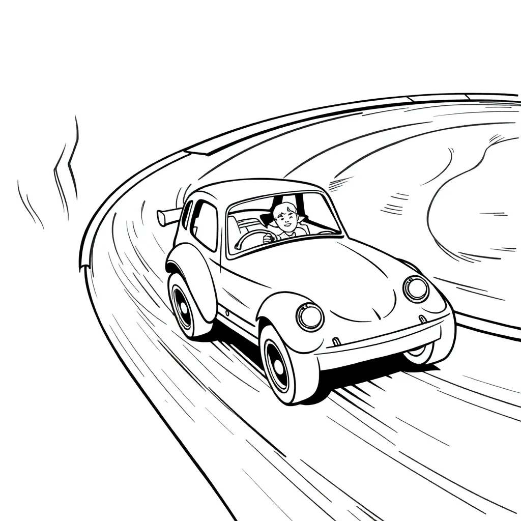 Hot Wheels coloring page