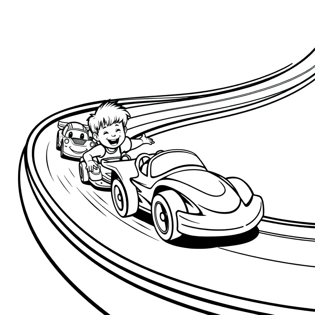 Hot Wheels coloring page