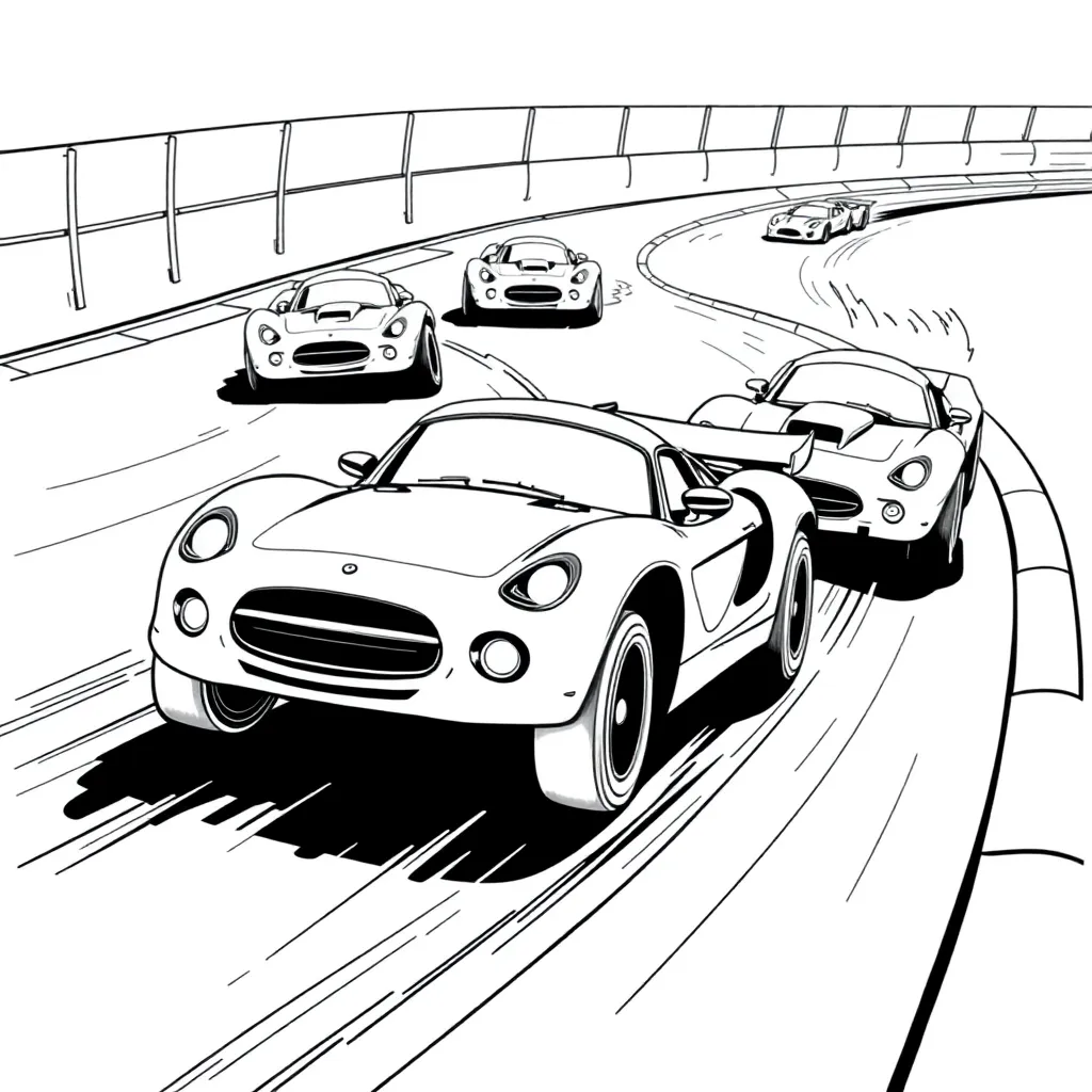 Hot Wheels coloring page