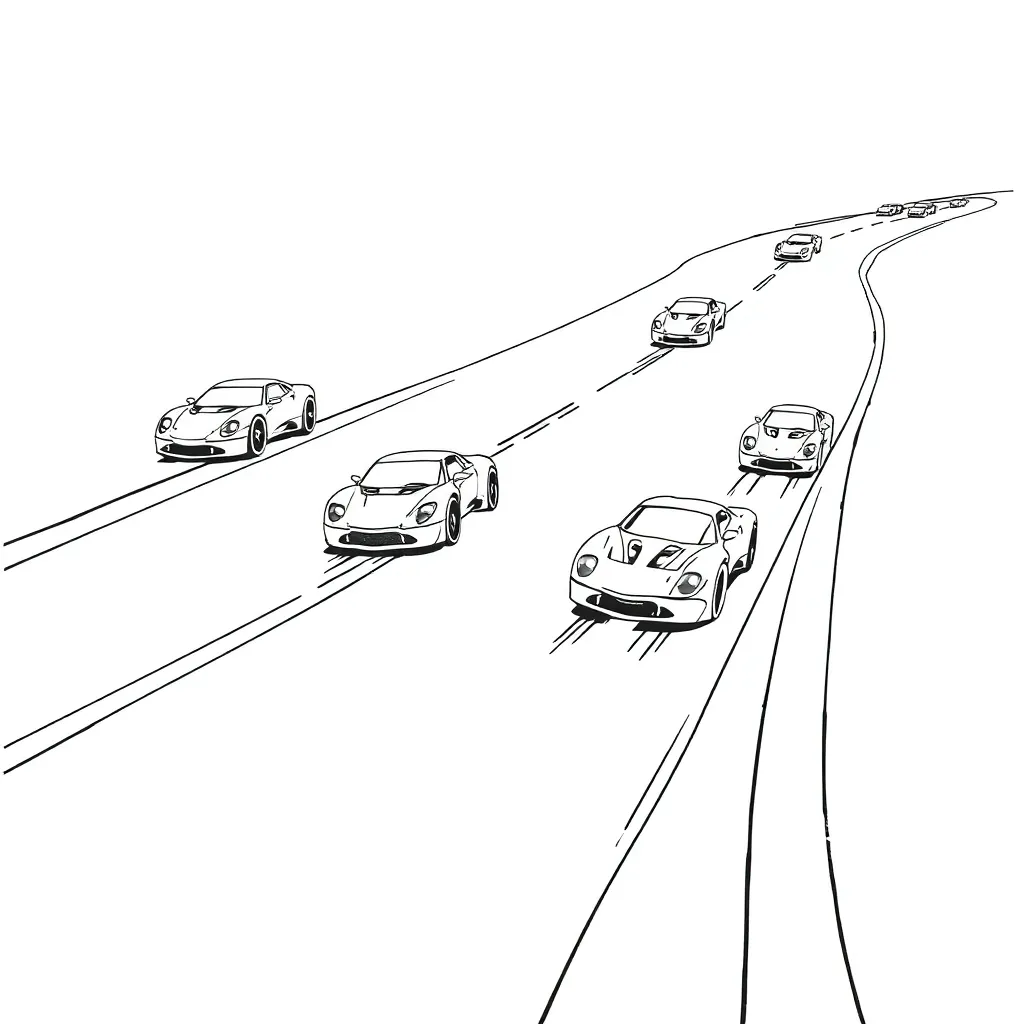Hot Wheels coloring page