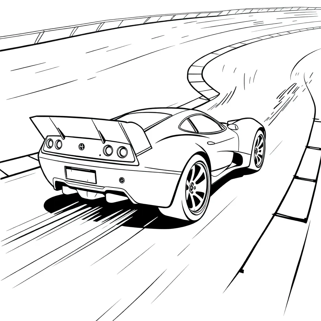 Hot Wheels coloring page