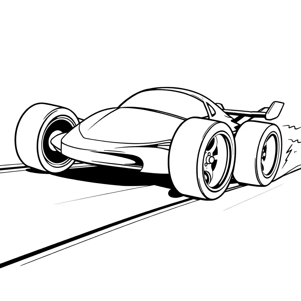 Hot Wheels coloring page