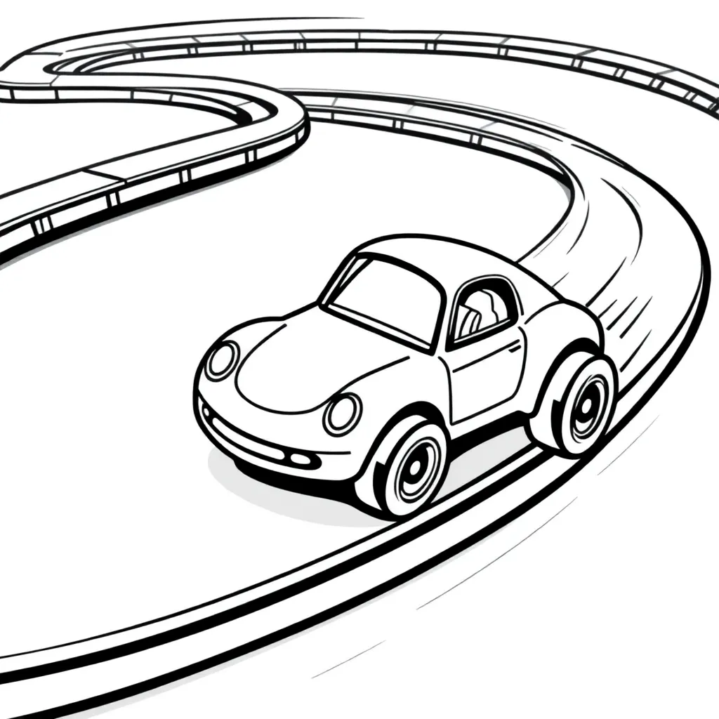 Hot Wheels coloring page