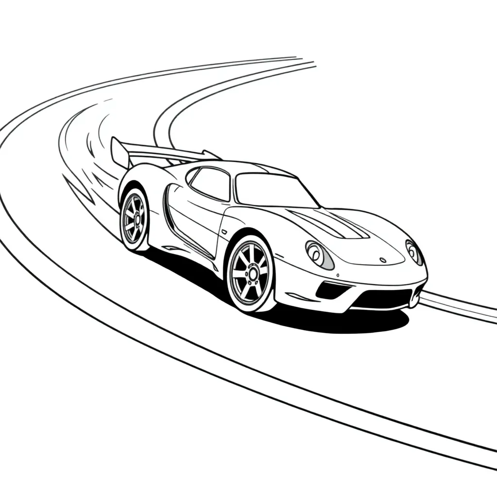 Hot Wheels coloring page