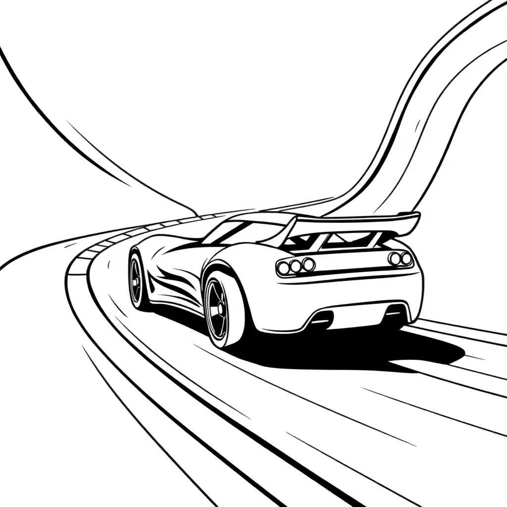 Hot Wheels coloring page