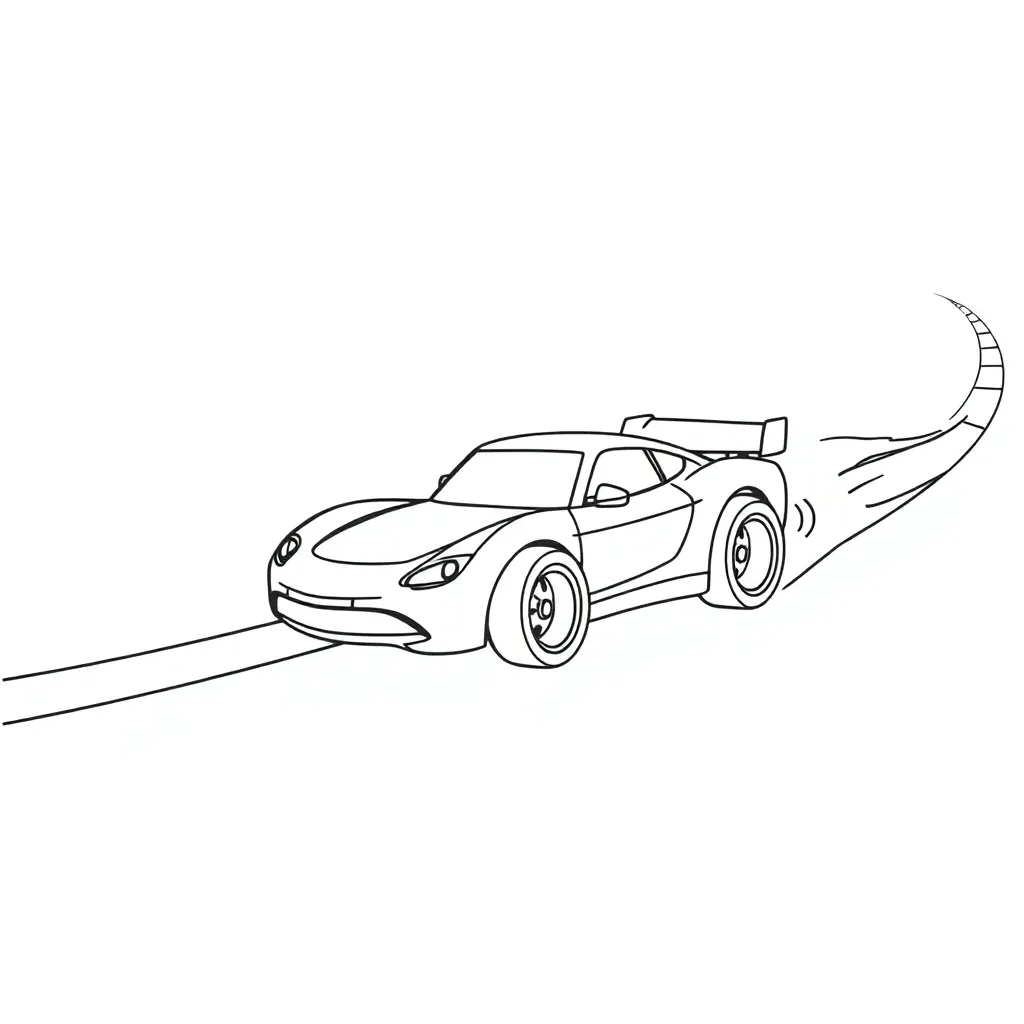 Hot Wheels coloring page