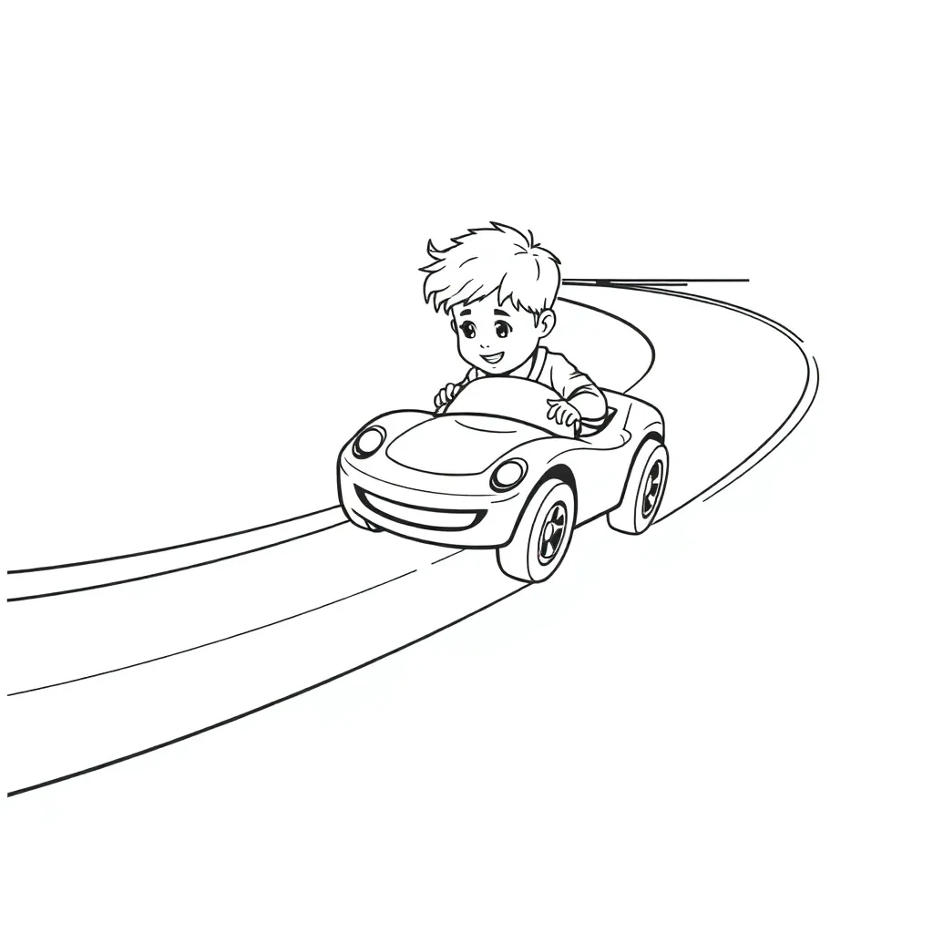 Hot Wheels coloring page