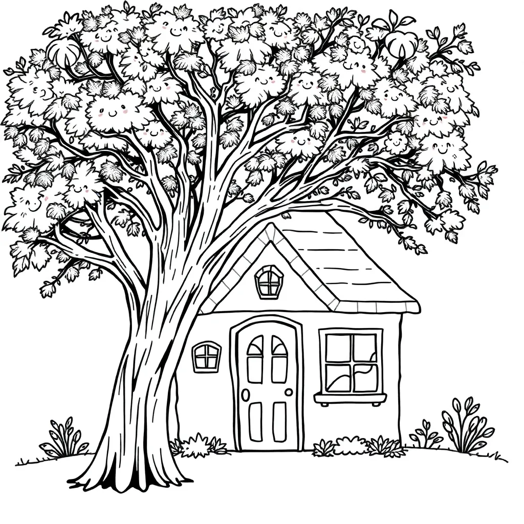 House coloring page