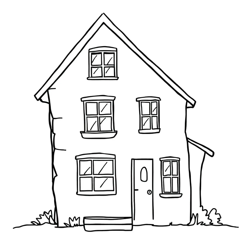 House coloring page