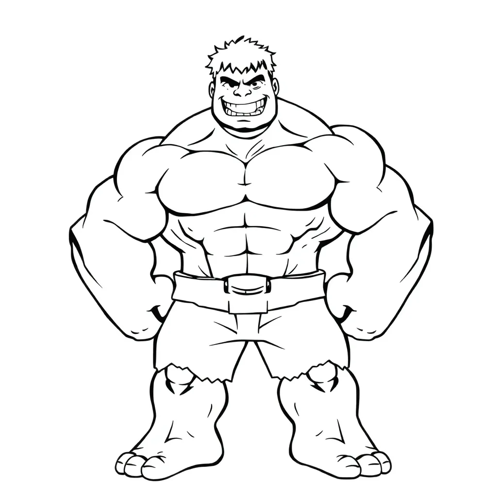 Hulk coloring page