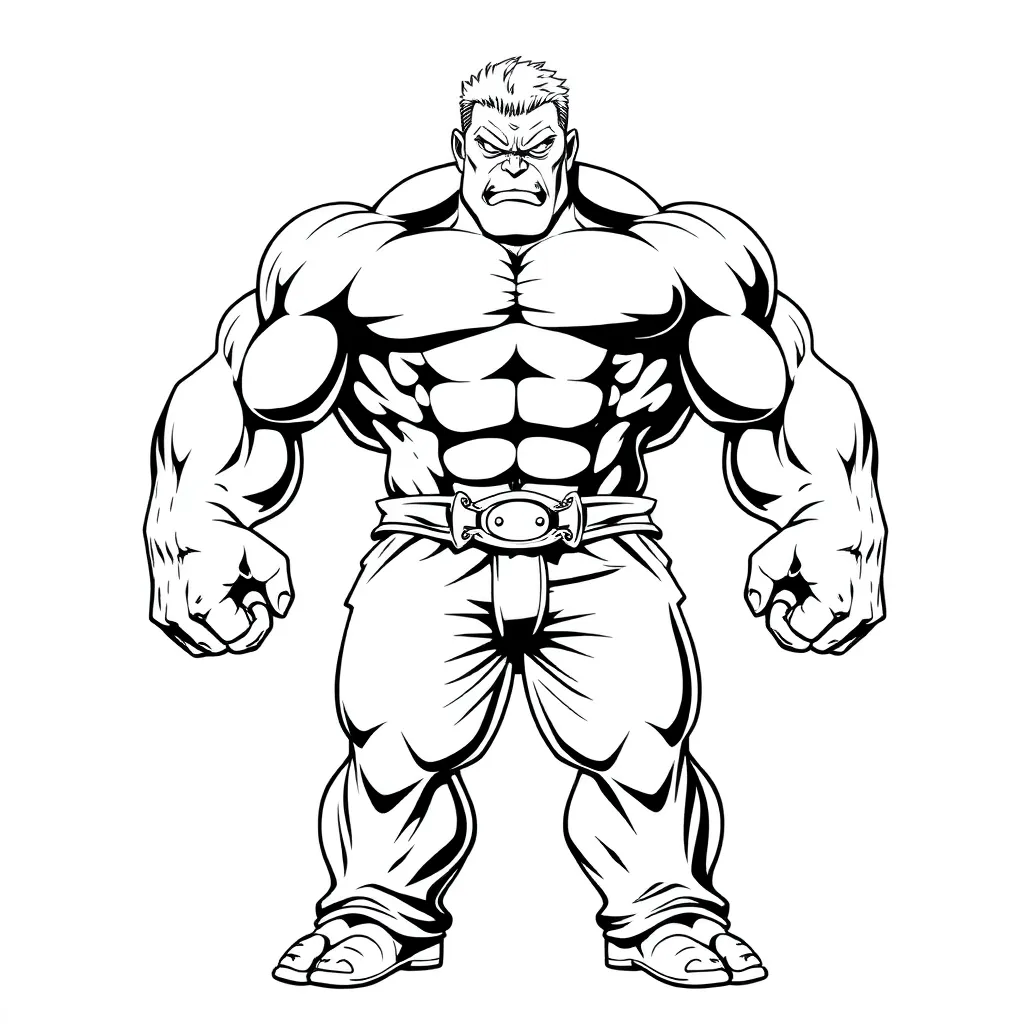 Hulk coloring page