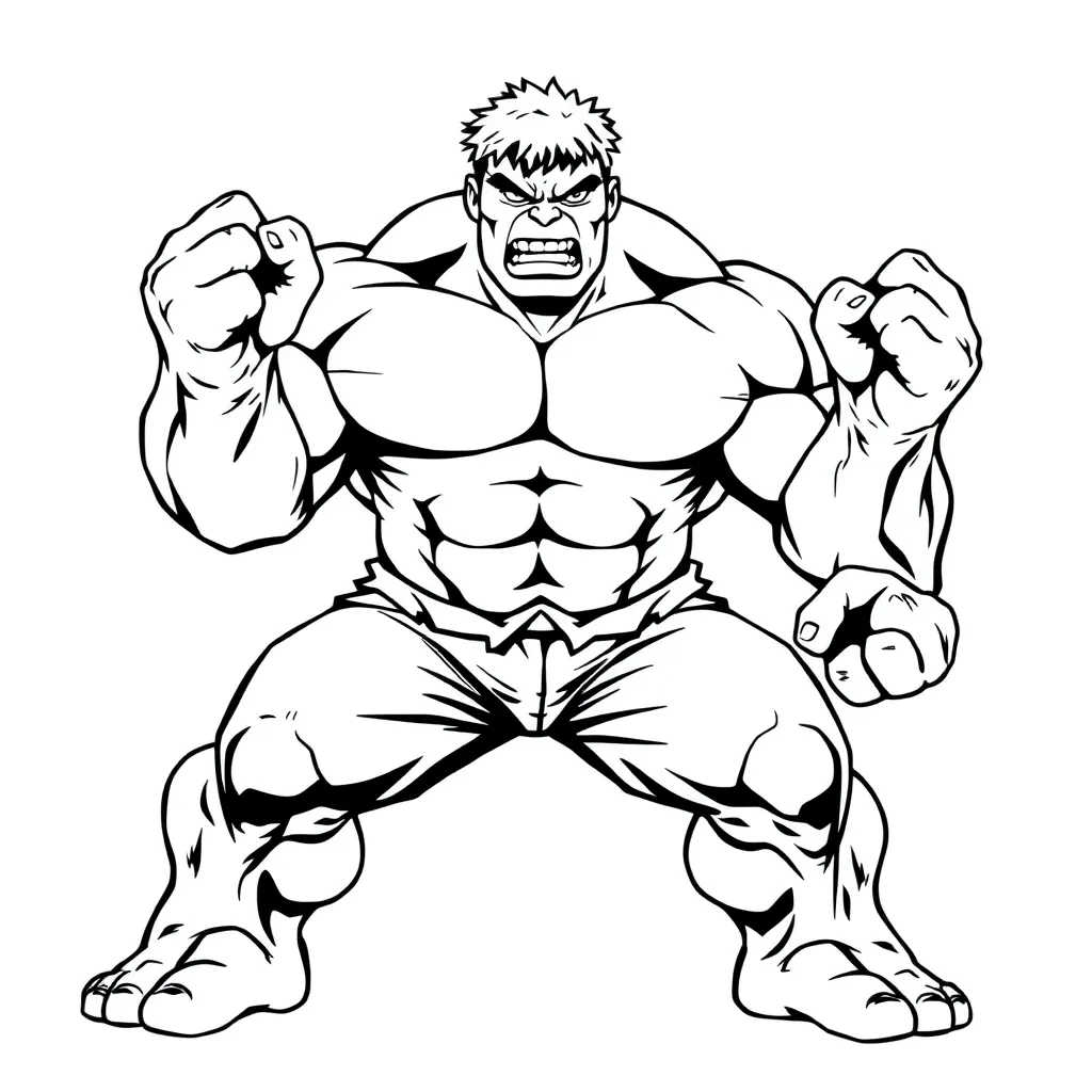 Hulk coloring page