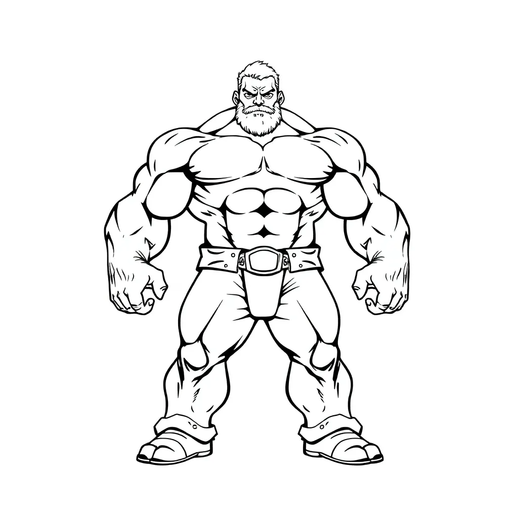 Hulk coloring page