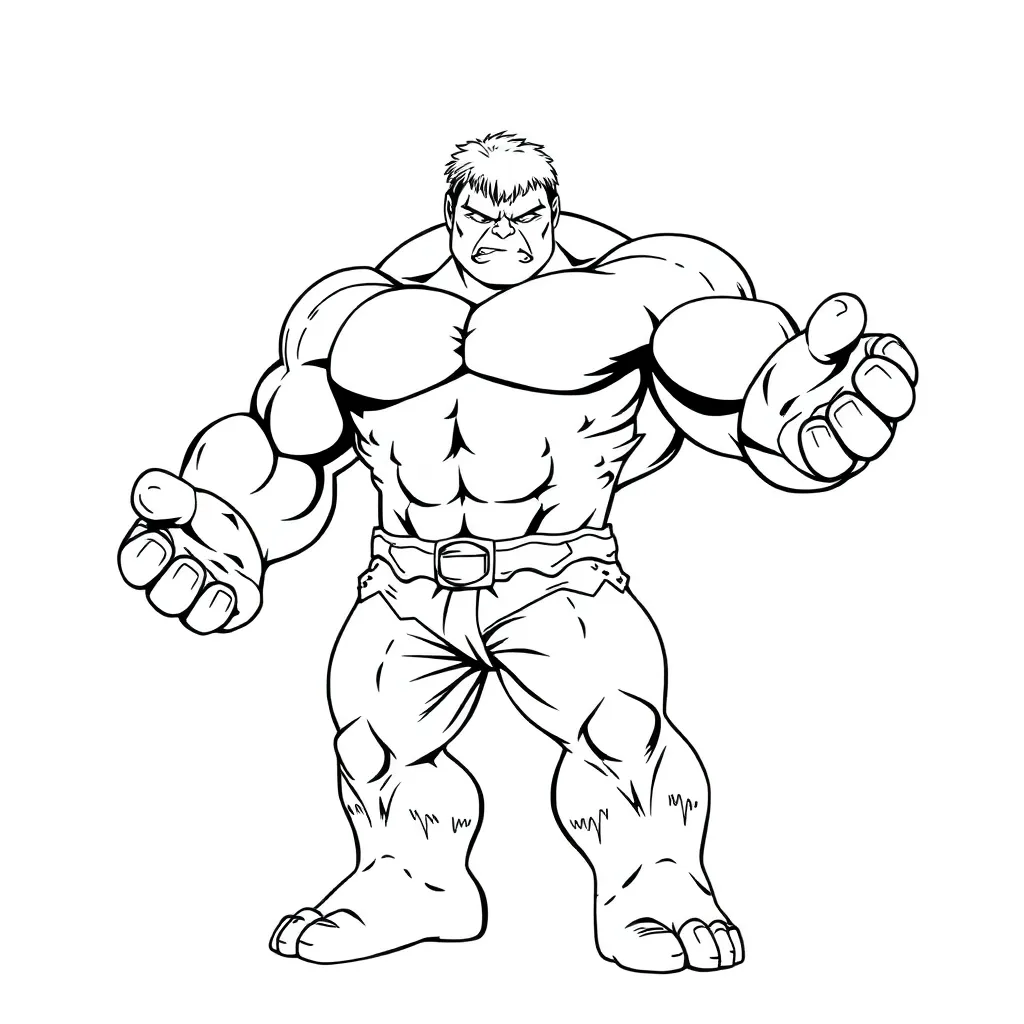 Hulk coloring page
