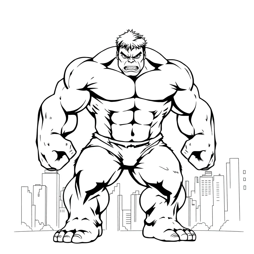 Hulk coloring page