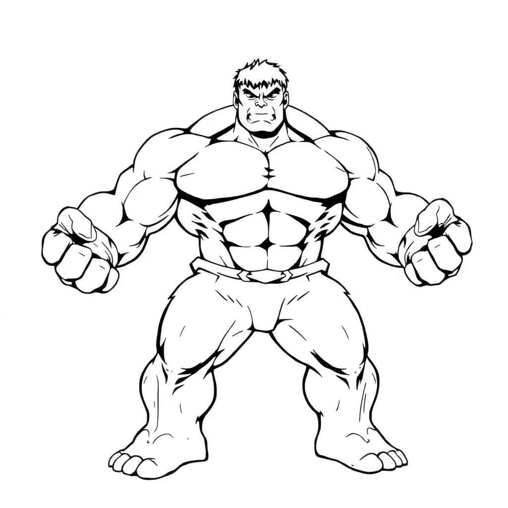 Hulk coloring page