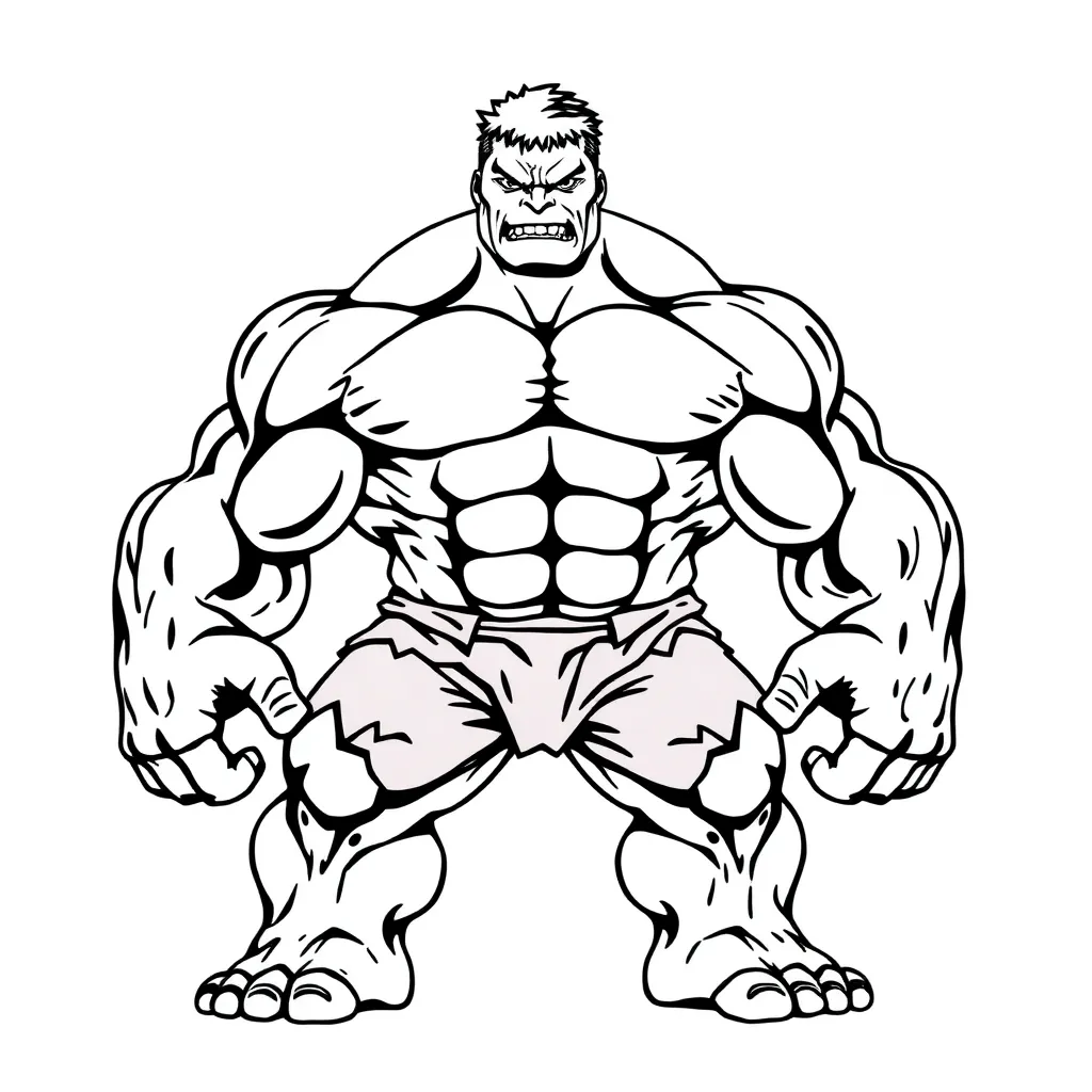 Hulk coloring page