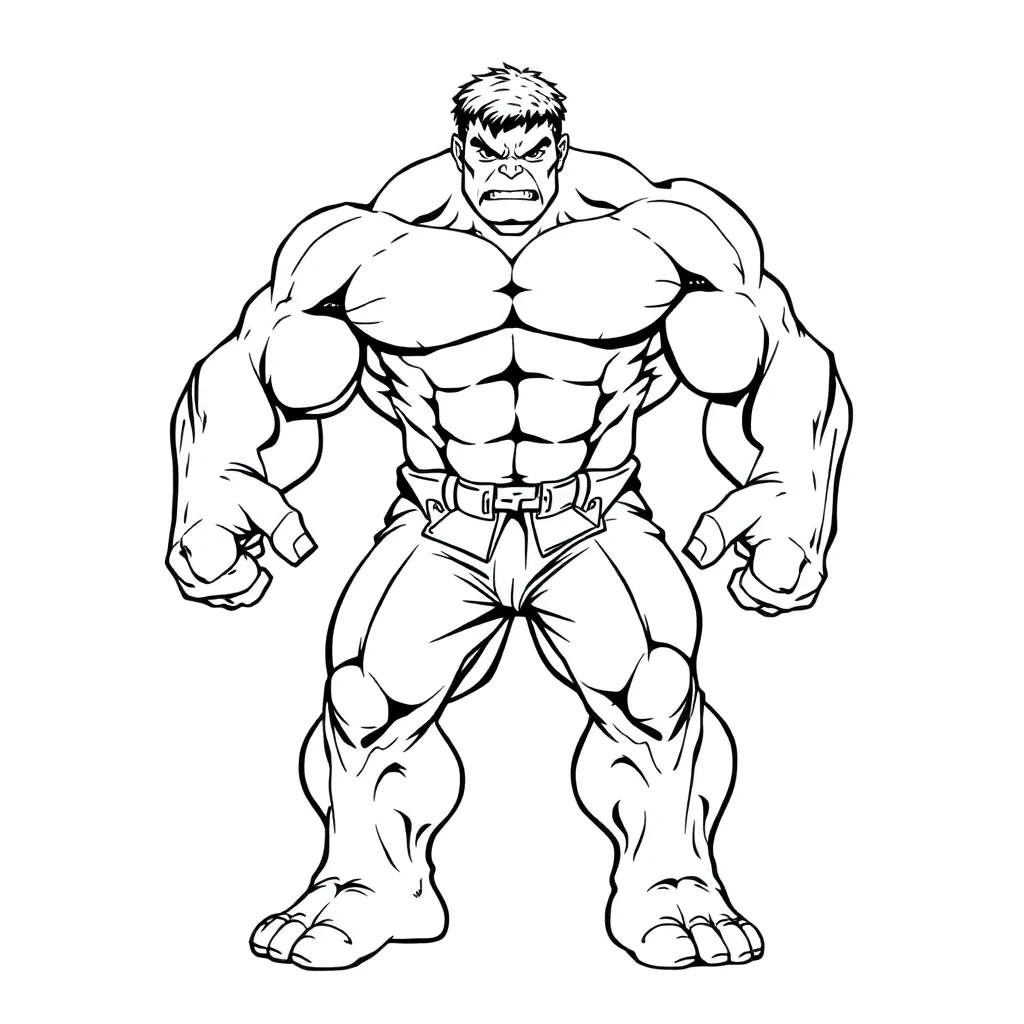 Hulk coloring page
