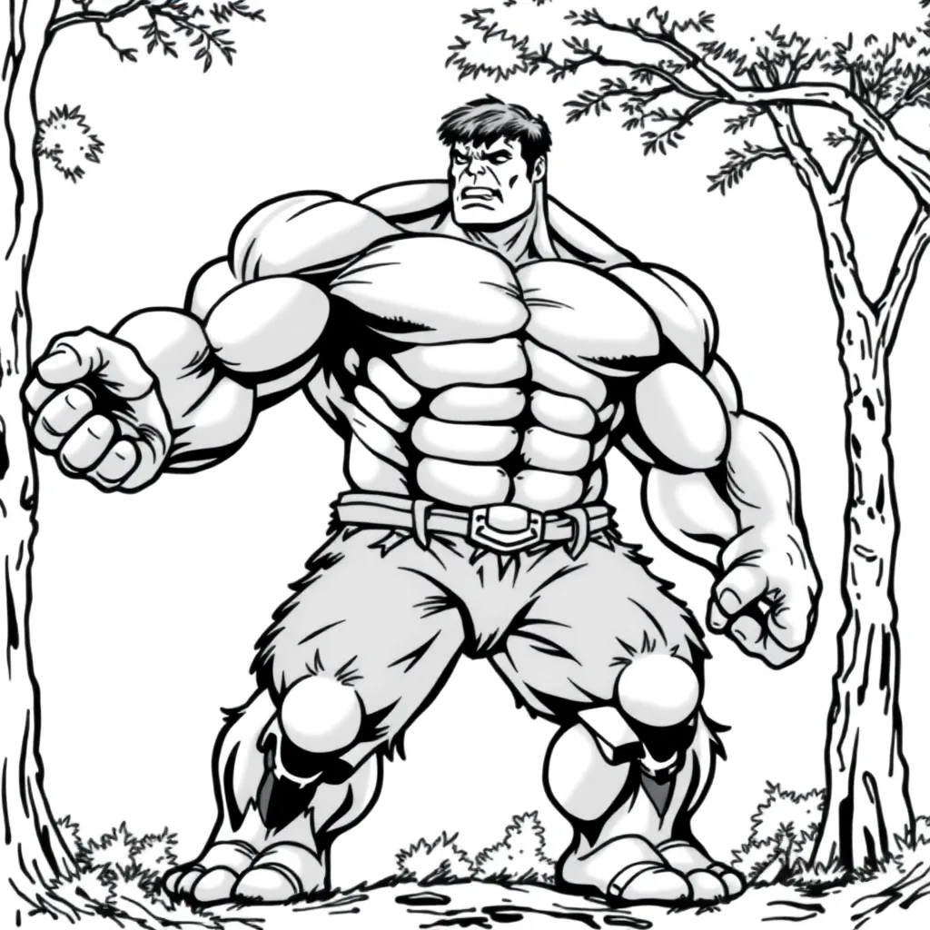 Hulk coloring page