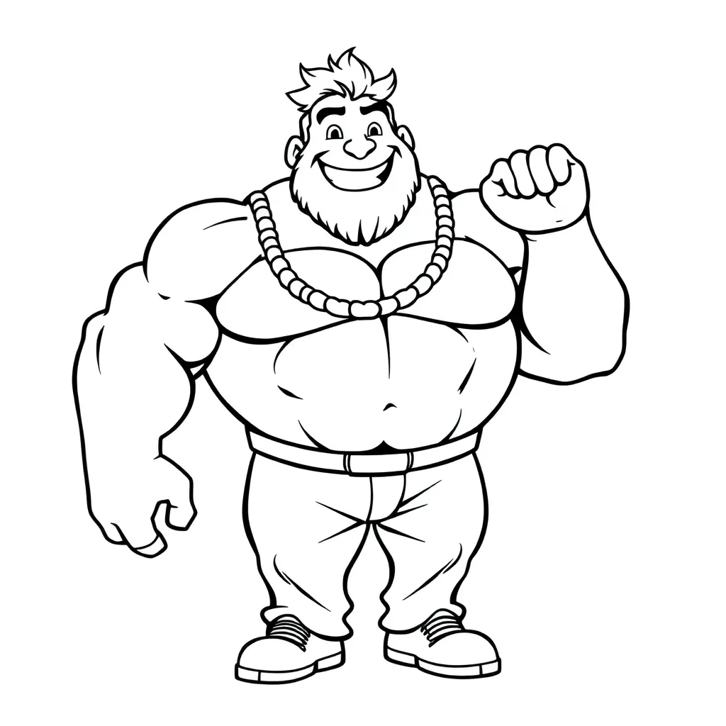 Hulk coloring page
