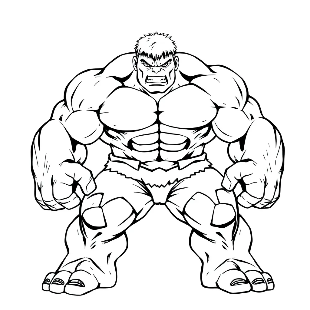 Hulk coloring page