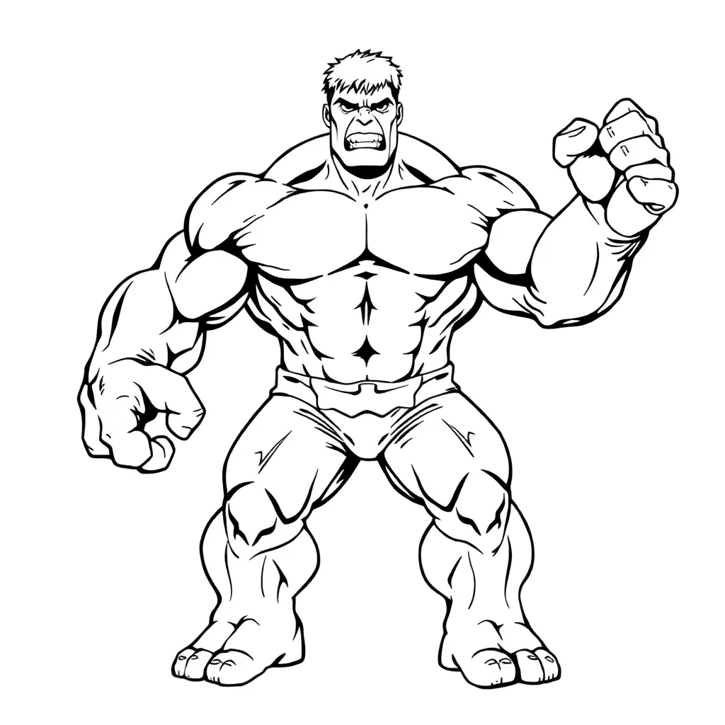 Hulk coloring page