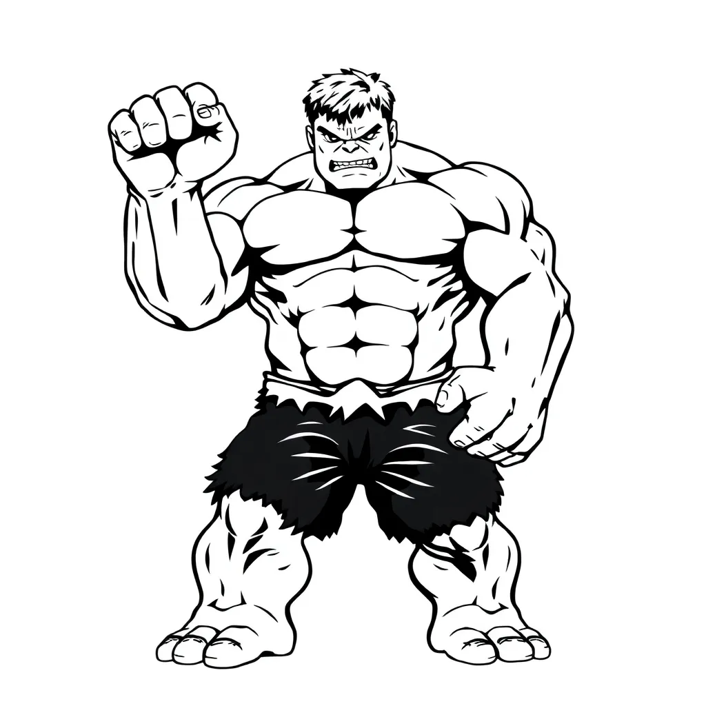 Hulk coloring page