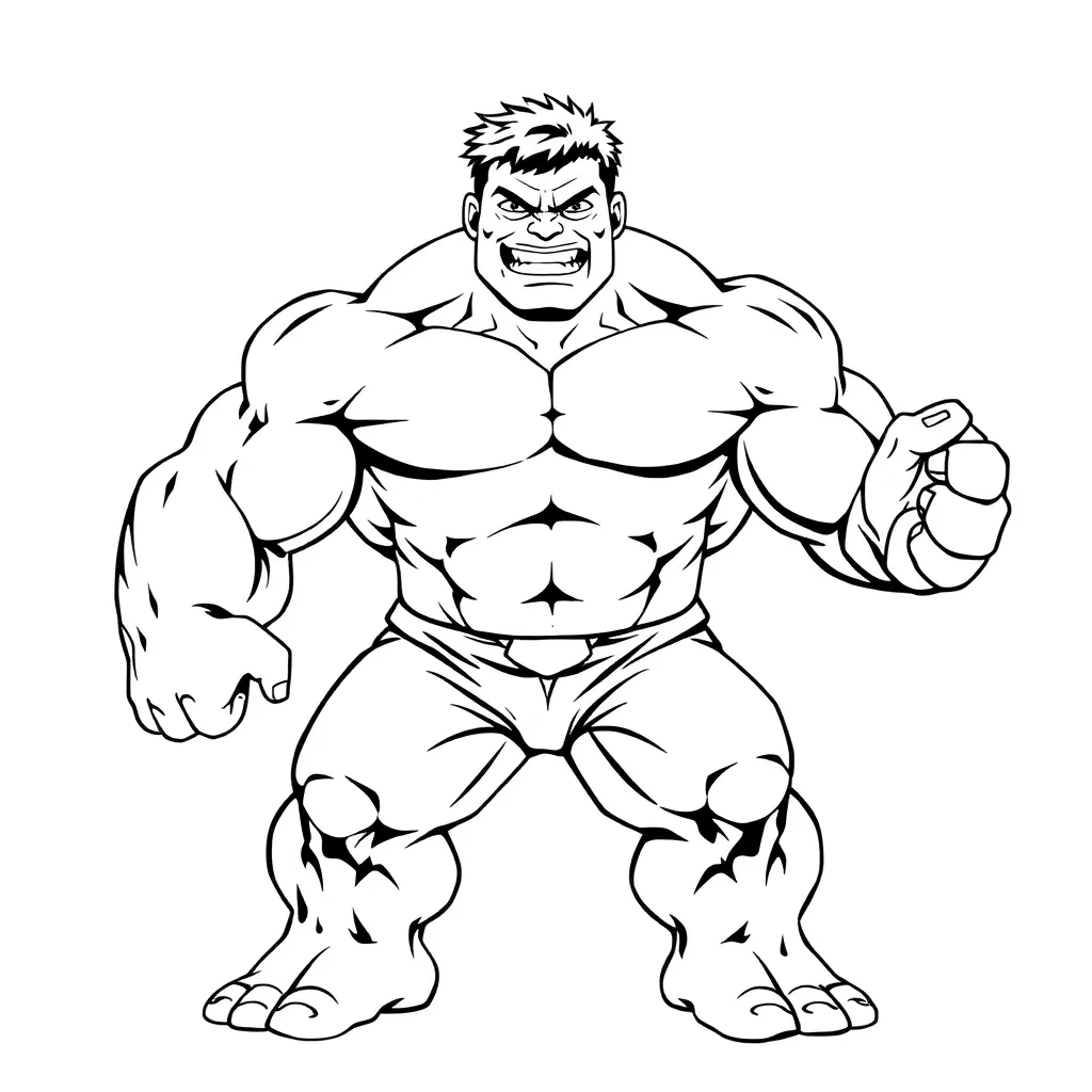 Hulk coloring page