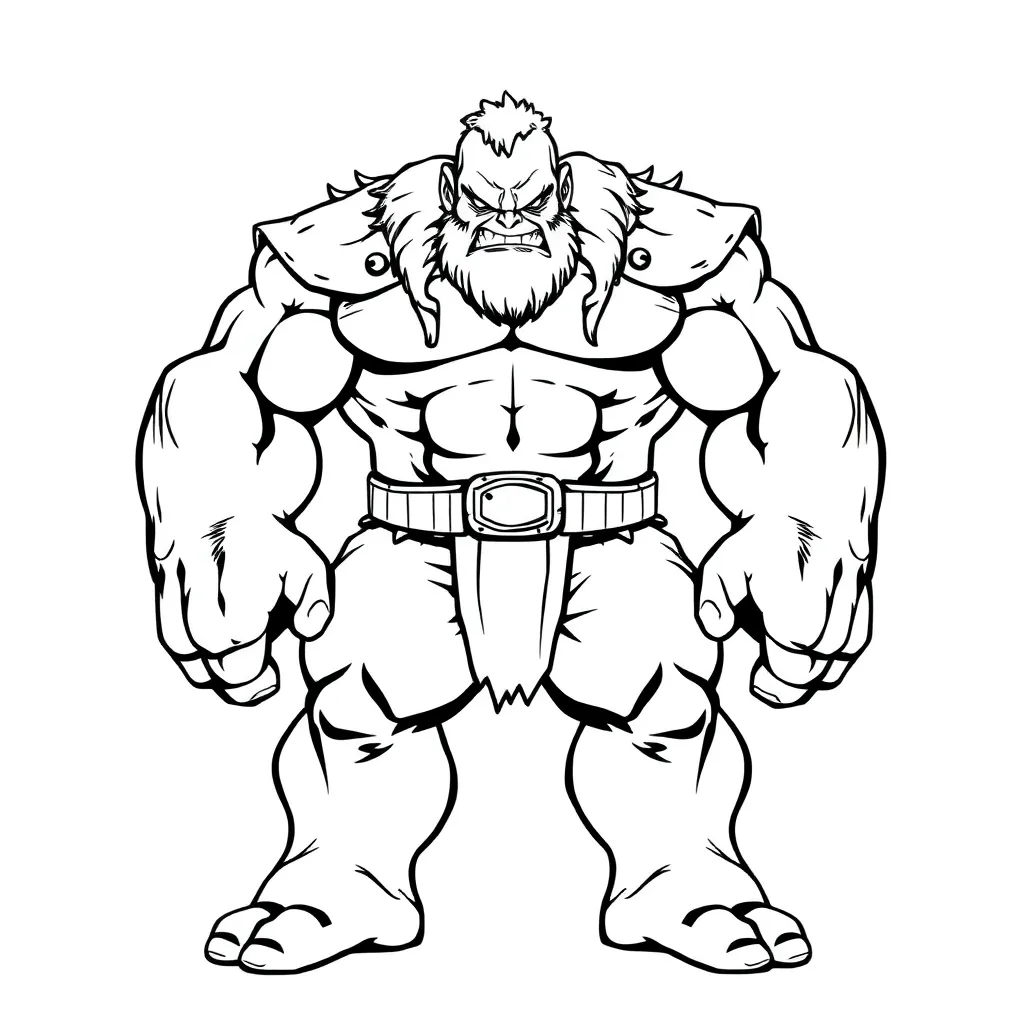 Hulk coloring page