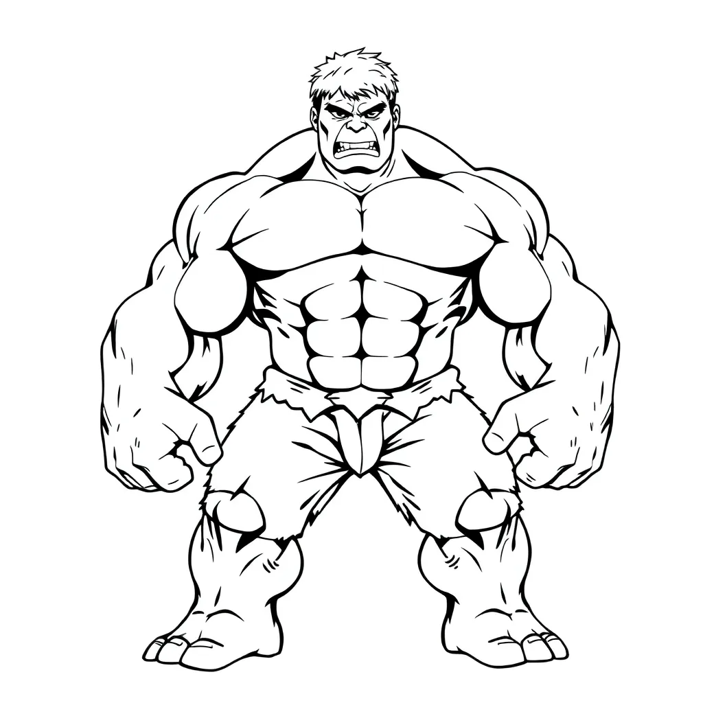 Hulk coloring page