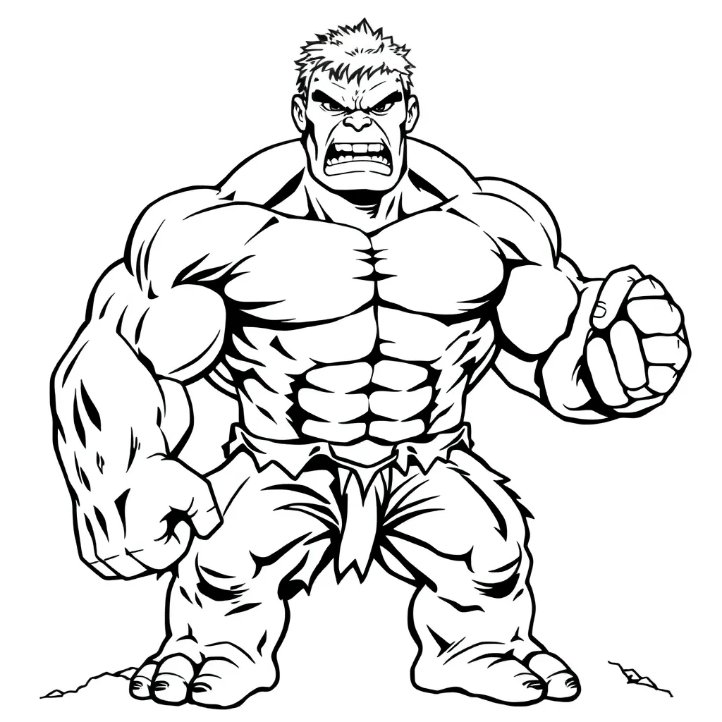 Hulk coloring page