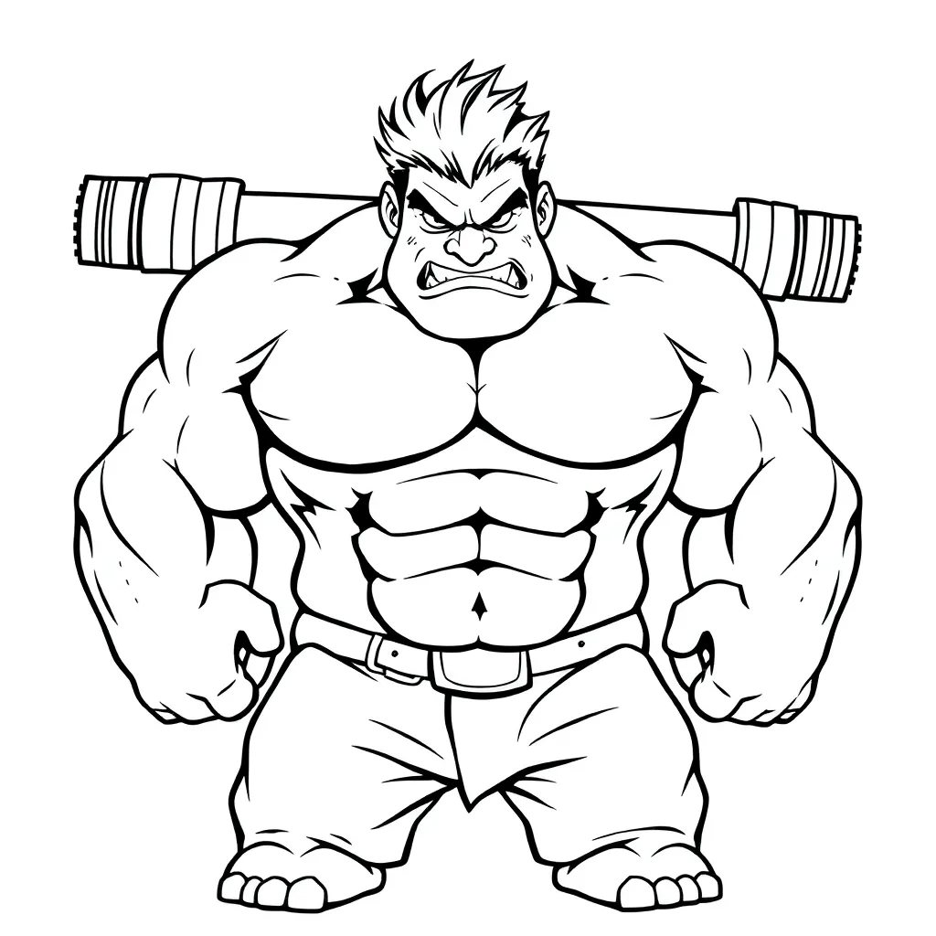 Hulk coloring page