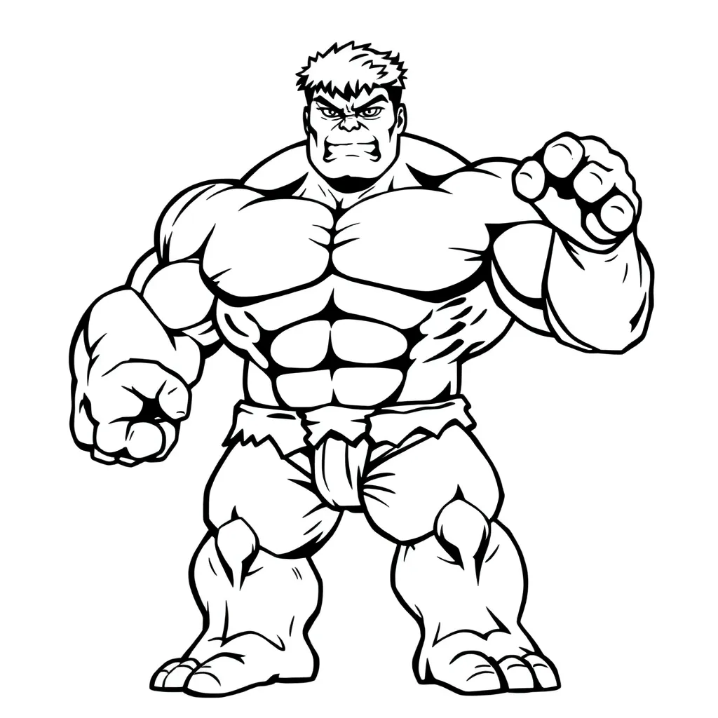 Hulk coloring page