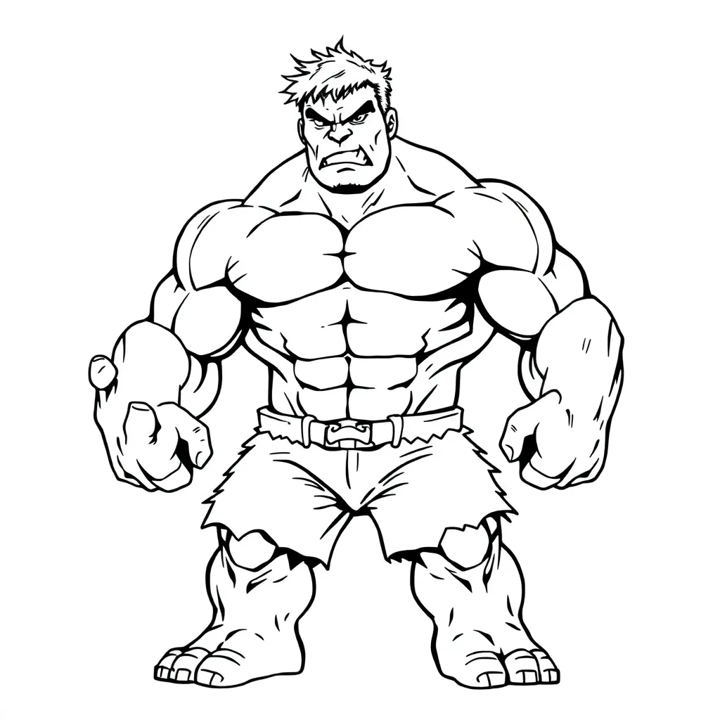 Hulk coloring page