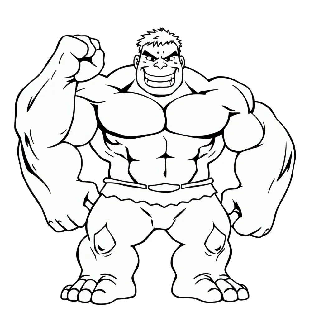 Hulk coloring page