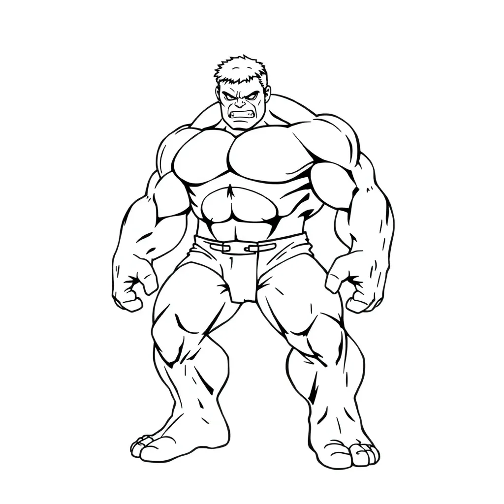 Hulk coloring page