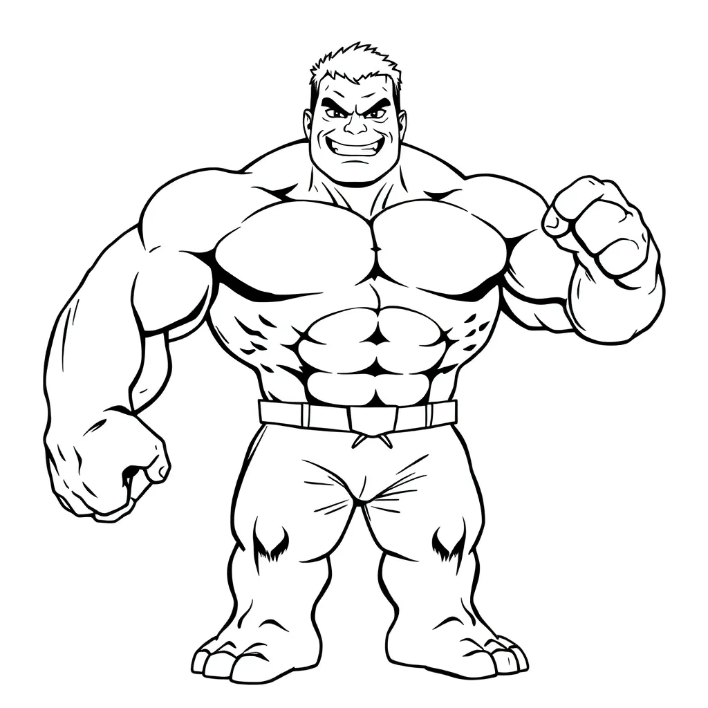 Hulk coloring page