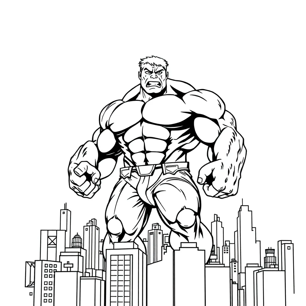 Hulk coloring page