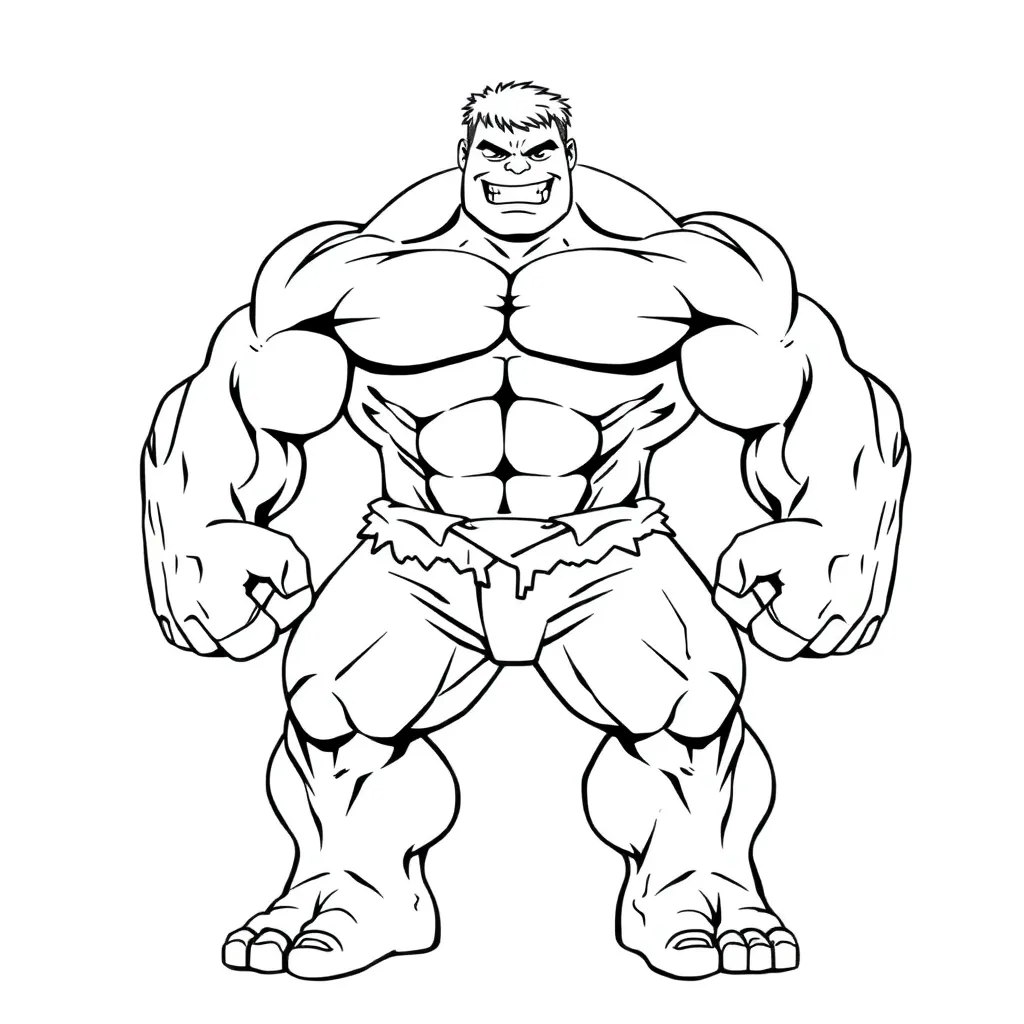 Hulk coloring page