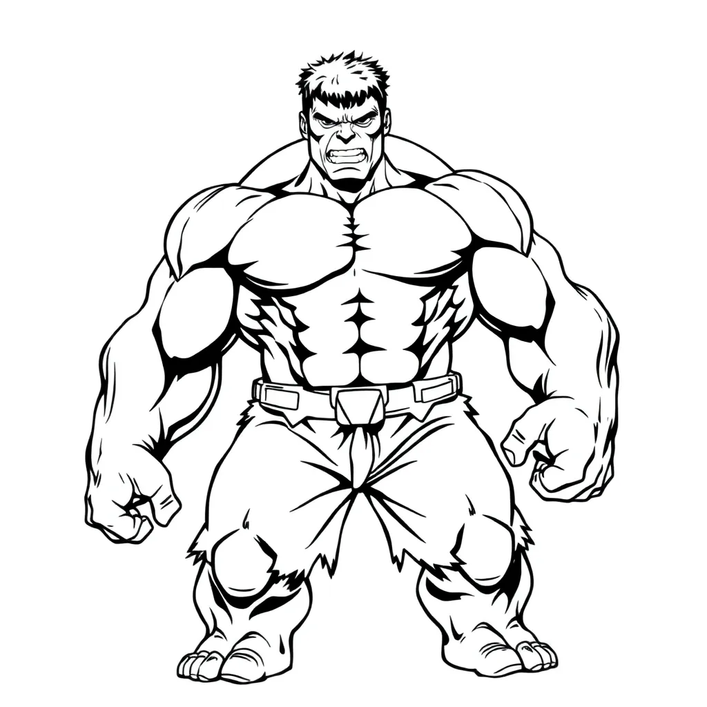 Hulk coloring page