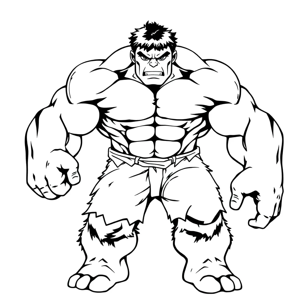 Hulk coloring page