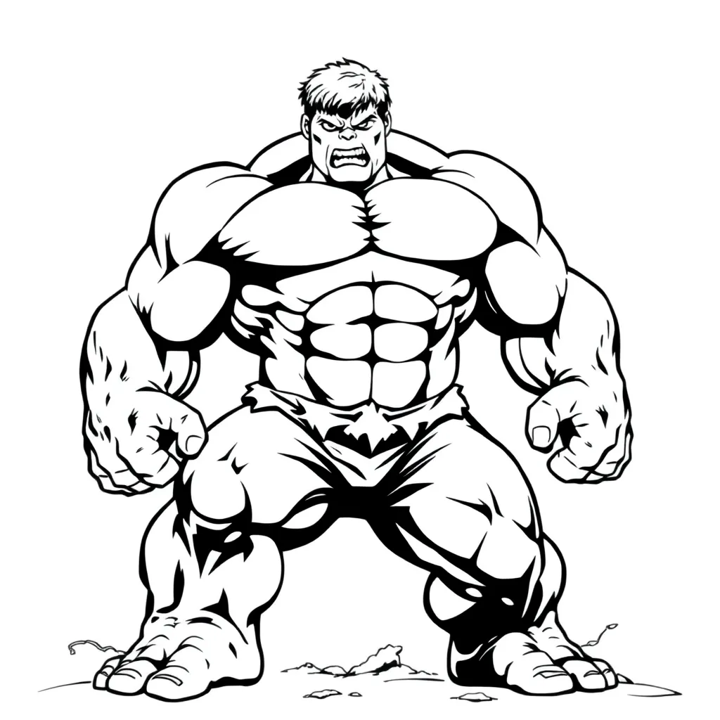 Hulk coloring page