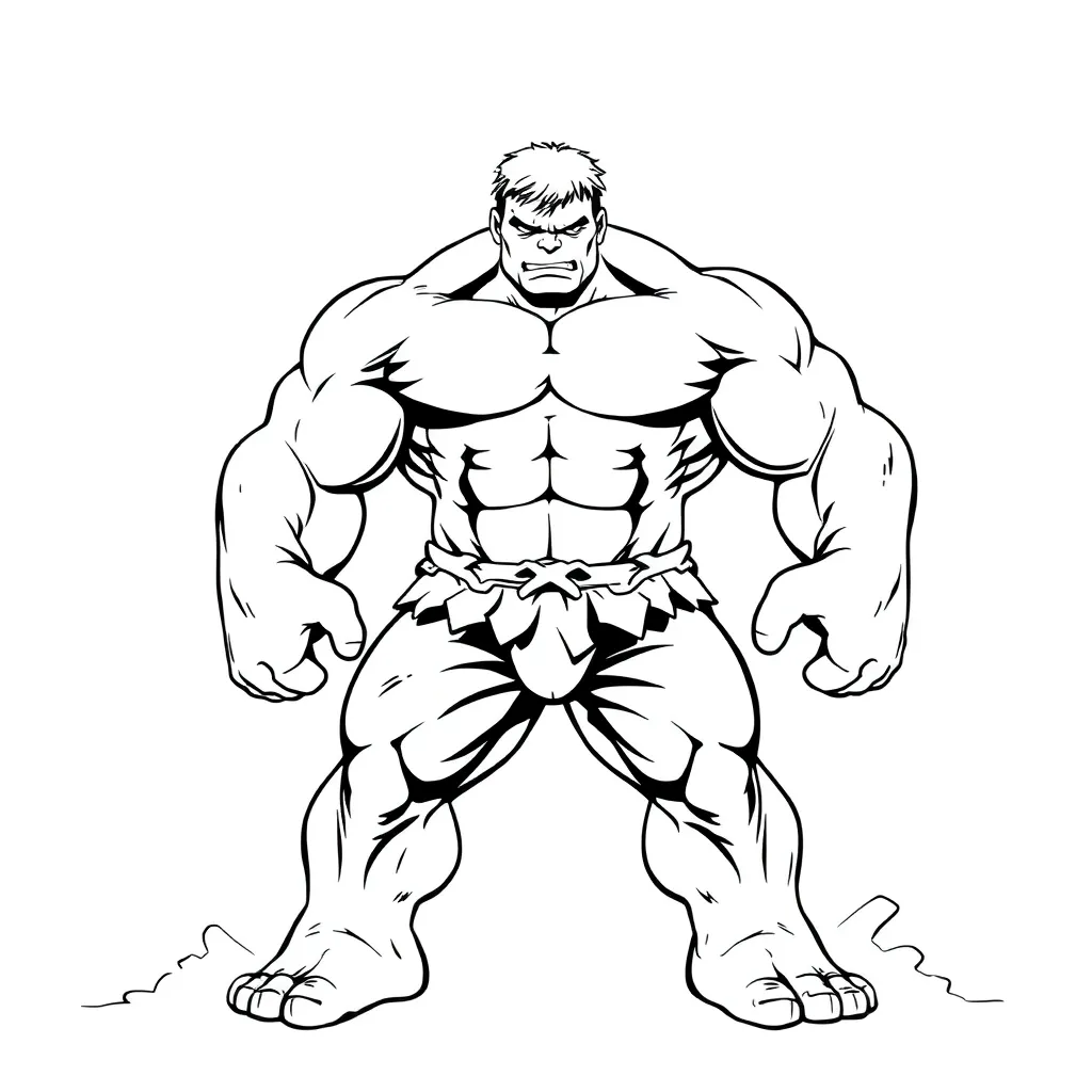Hulk coloring page