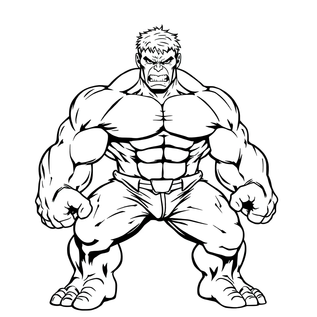 Hulk coloring page