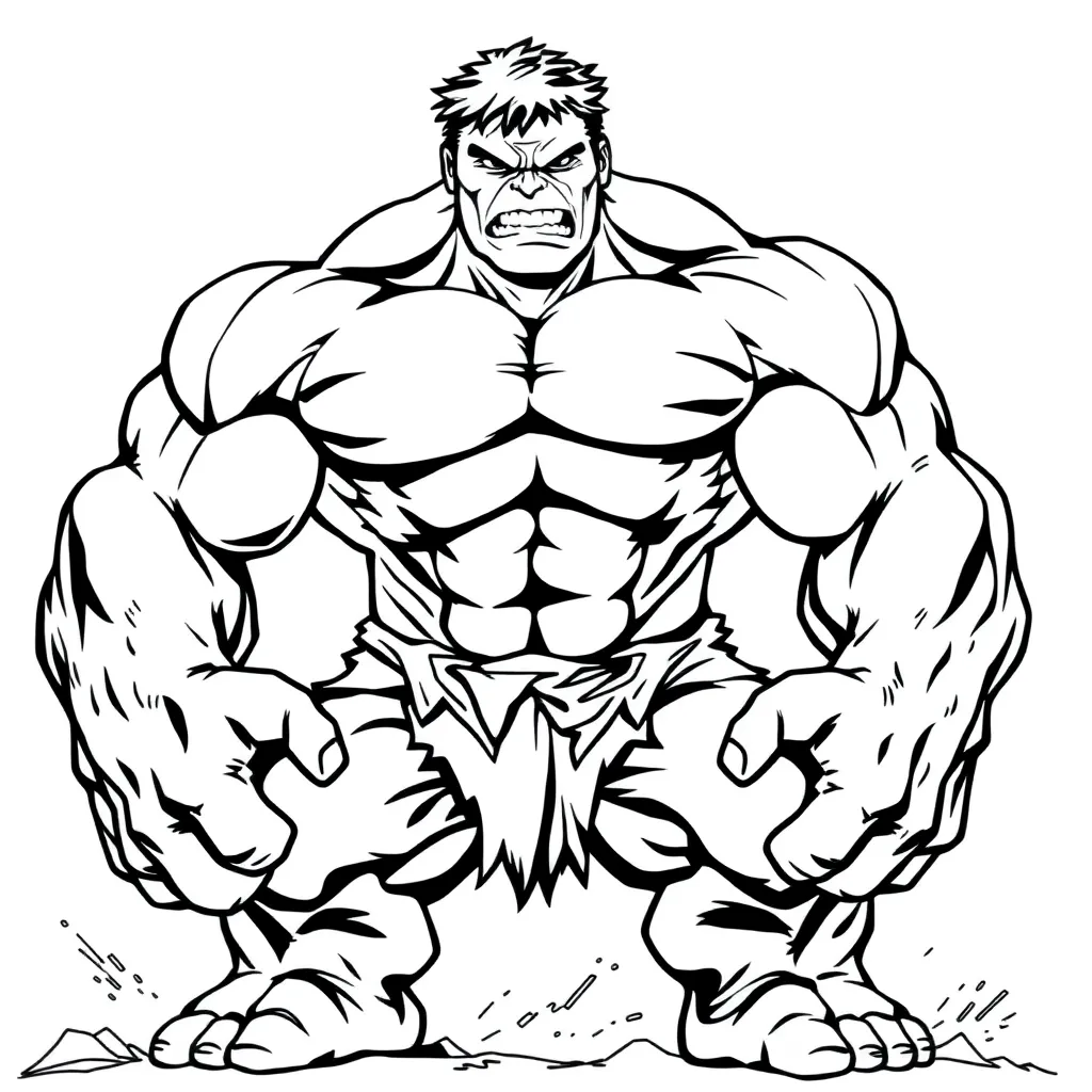 Hulk coloring page