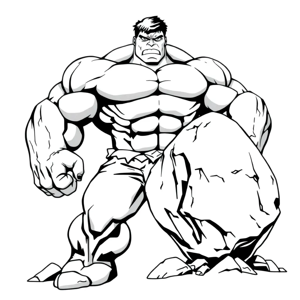 Hulk coloring page