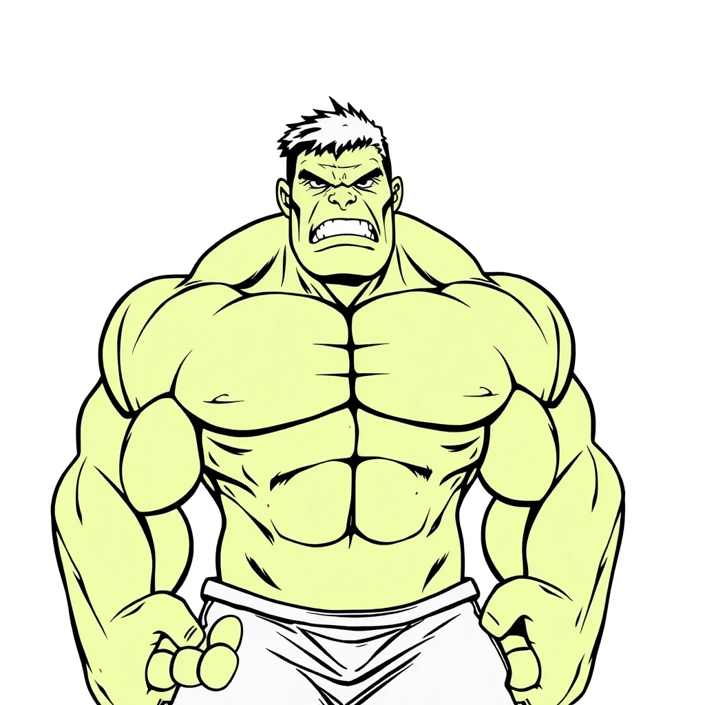 Hulk coloring page