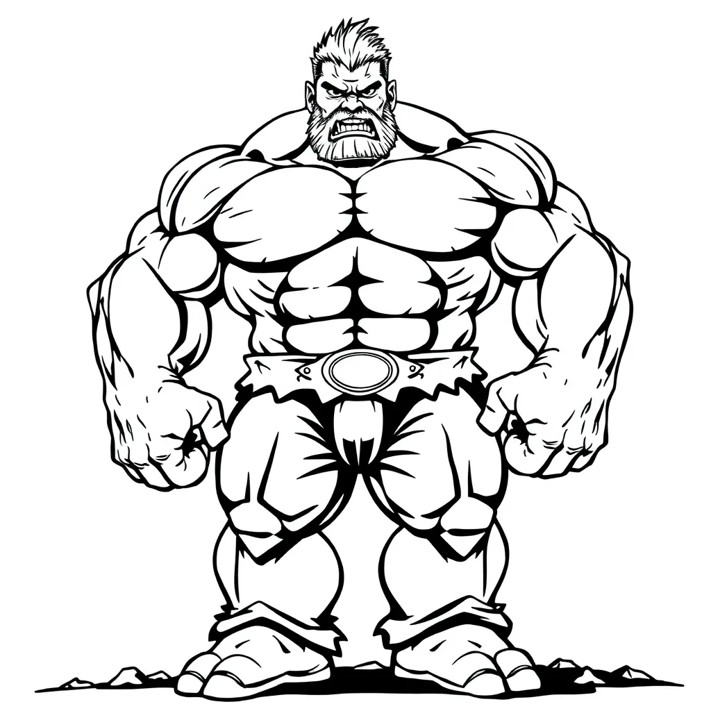 Hulk coloring page