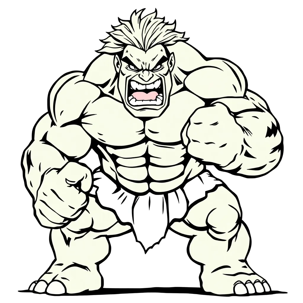 Hulk coloring page