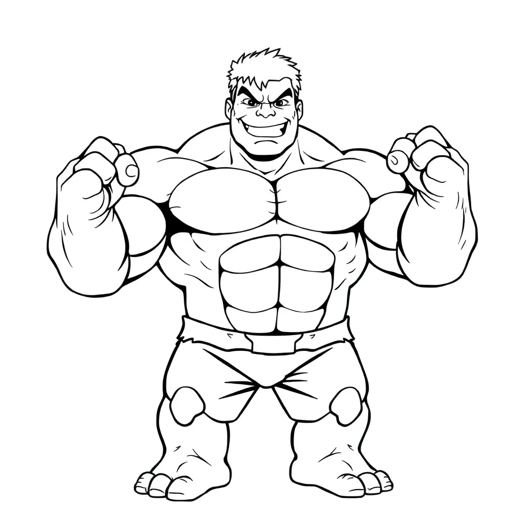 Hulk coloring page